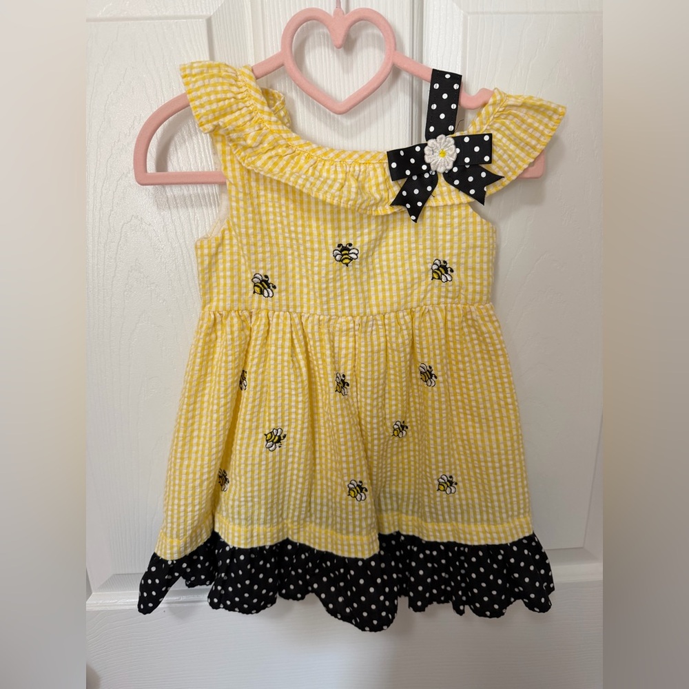 Rare Editions Yellow and Black Bee Dress